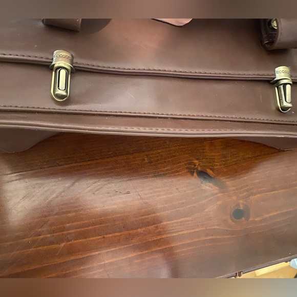 Vegan ecosusi faux leather briefcase - Picture 3 of 6